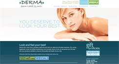 Desktop Screenshot of dermaskincareclinic.com
